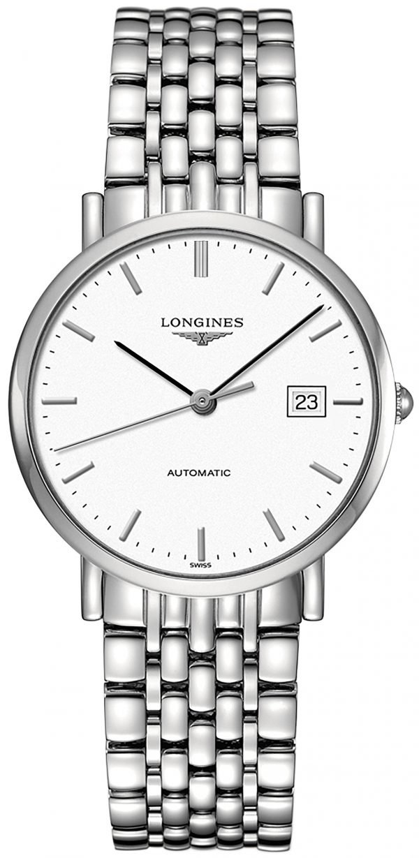 Longines Elegant L4.810.4.12.6 Kello Valkoinen / Teräs