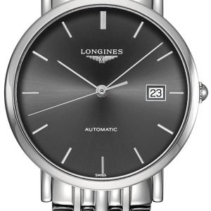 Longines Elegant L4.810.4.72.6 Kello Harmaa / Teräs