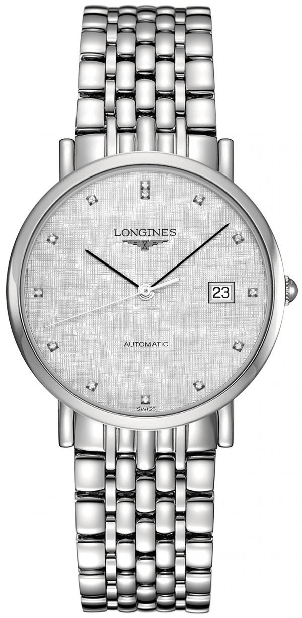 Longines Elegant L4.810.4.77.6 Kello Hopea / Teräs