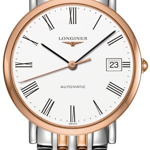 Longines Elegant L4.810.5.11.7 Kello Valkoinen / 18k Punakultaa