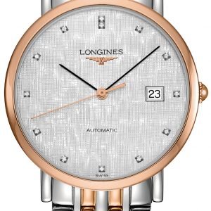 Longines Elegant L4.810.5.77.7 Kello Hopea / 18k Punakultaa