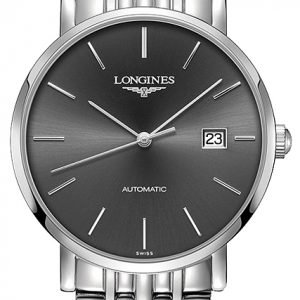 Longines Elegant L4.910.4.72.6 Kello Harmaa / Teräs