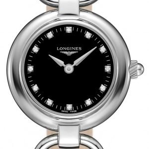 Longines Equestrian L6.129.4.57.0 Kello Musta / Nahka