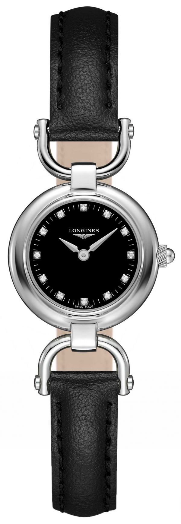 Longines Equestrian L6.129.4.57.0 Kello Musta / Nahka