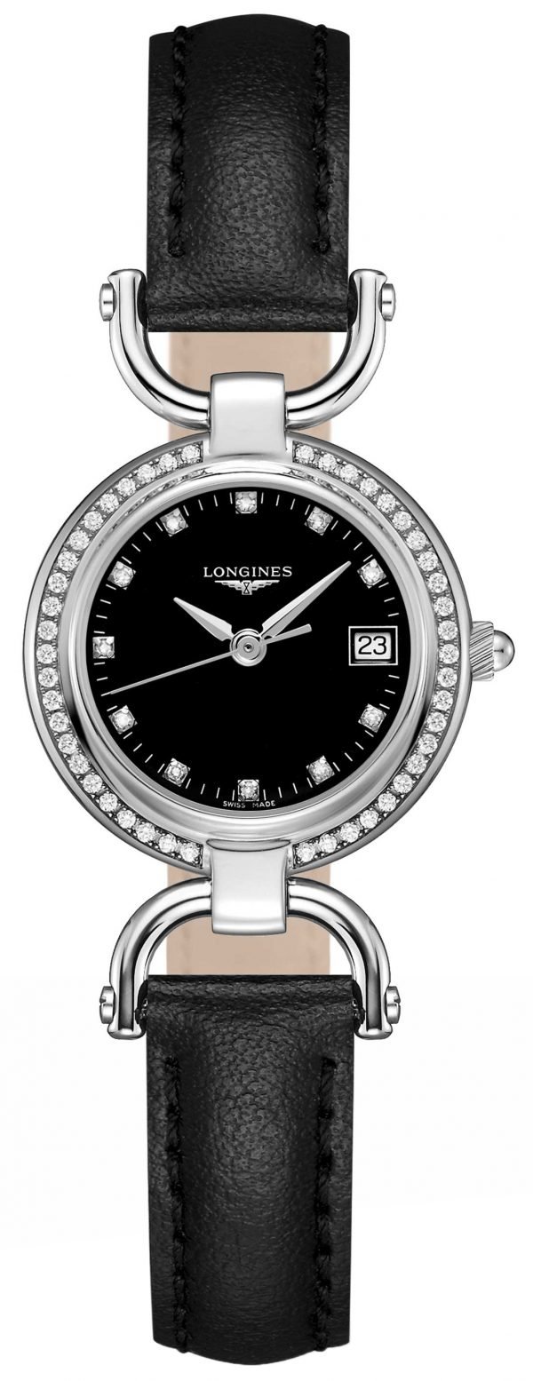 Longines Equestrian L6.130.0.57.0 Kello Musta / Nahka