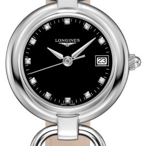 Longines Equestrian L6.130.4.57.0 Kello Musta / Nahka