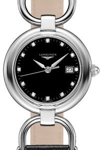 Longines Equestrian L6.131.4.57.0 Kello Musta / Nahka