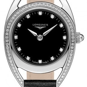 Longines Equestrian L6.135.0.57.0 Kello Musta / Nahka