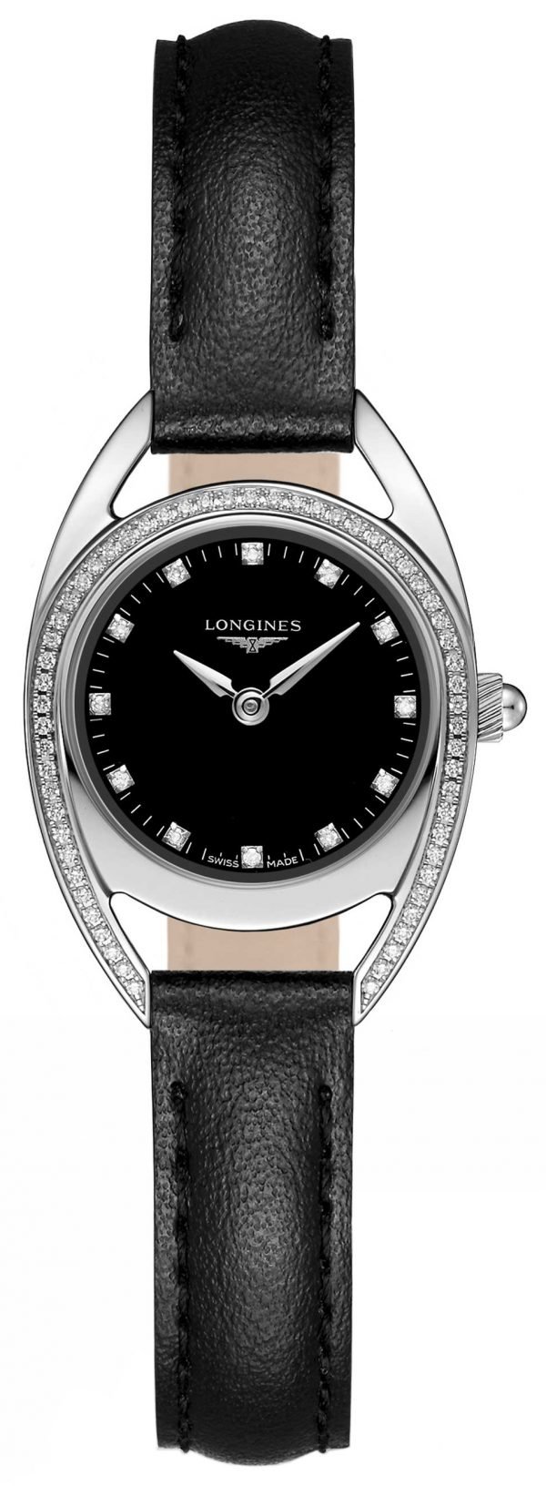 Longines Equestrian L6.135.0.57.0 Kello Musta / Nahka