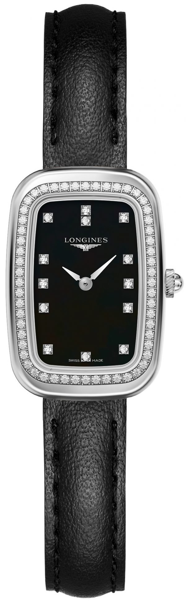 Longines Equestrian L6.140.0.57.0 Kello Musta / Nahka