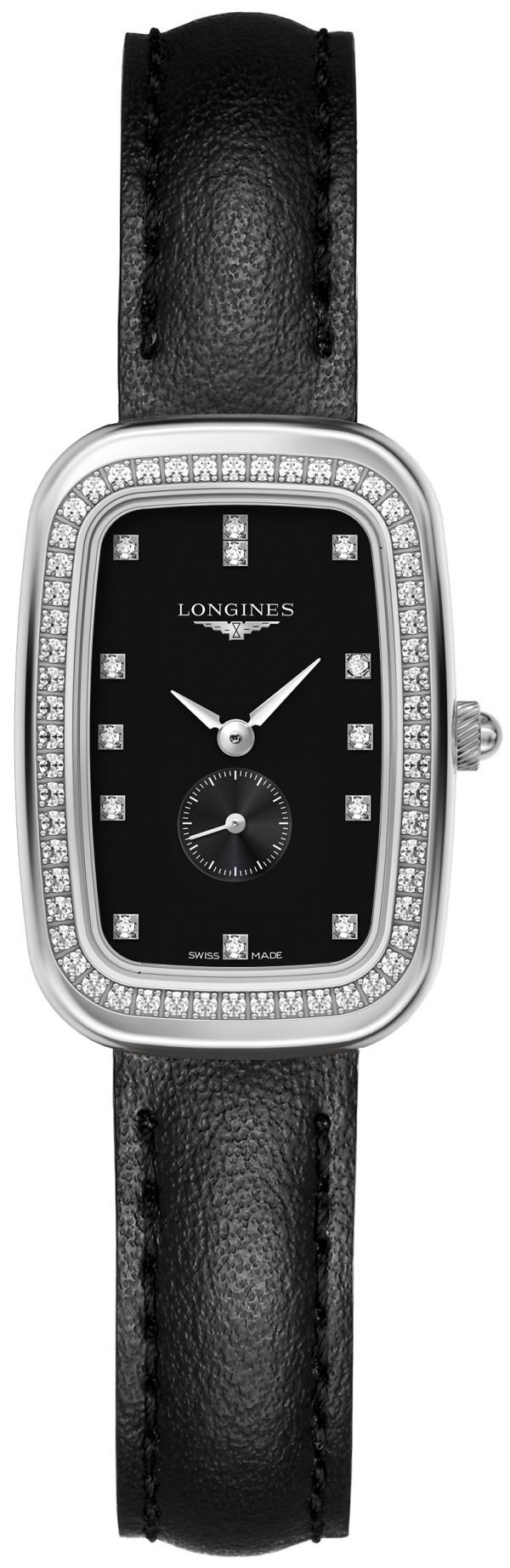 Longines Equestrian L6.141.0.57.0 Kello Musta / Nahka