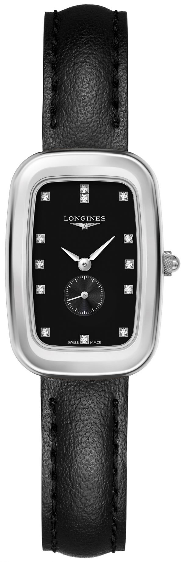 Longines Equestrian L6.141.4.57.0 Kello Musta / Nahka