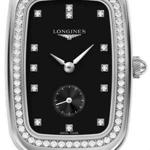 Longines Equestrian L6.142.0.57.0 Kello Musta / Nahka