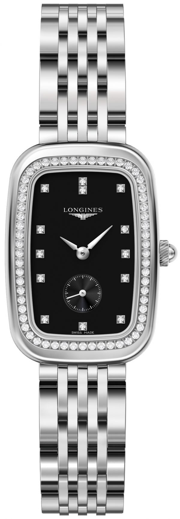 Longines Equestrian L6.142.0.57.6 Kello Musta / Teräs