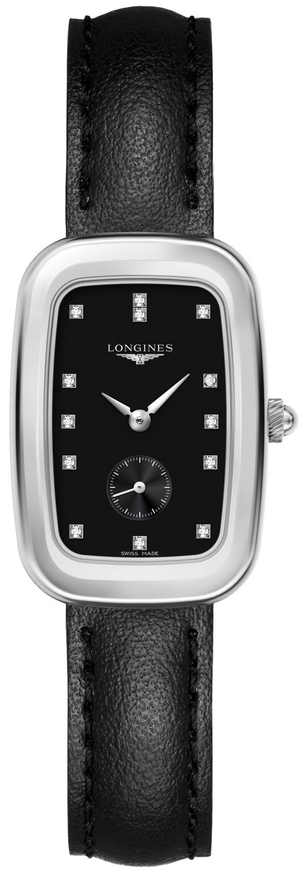 Longines Equestrian L6.142.4.57.0 Kello Musta / Nahka