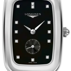 Longines Equestrian L6.143.4.57.0 Kello Musta / Nahka