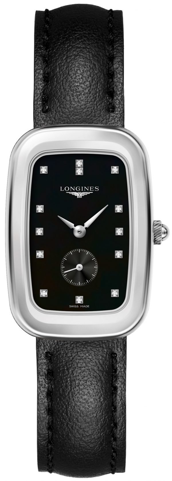 Longines Equestrian L6.143.4.57.0 Kello Musta / Nahka