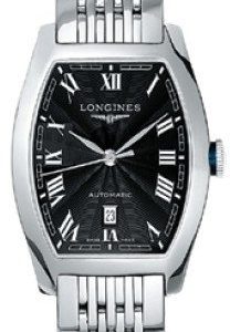 Longines Evidenza L2.142.4.51.6 Kello Musta / Teräs