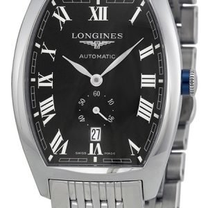 Longines Evidenza L2.642.4.51.6 Kello Musta / Teräs