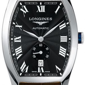 Longines Evidenza L2.642.4.51.9 Kello Musta / Nahka