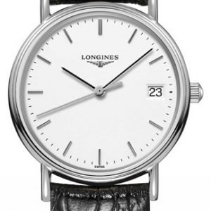 Longines Grande Classique L4.320.4.12.2 Kello Valkoinen / Nahka