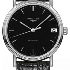 Longines Grande Classique L4.322.4.52.2 Kello Musta / Nahka