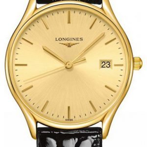 Longines Grande Classique L4.359.2.32.2 Kello Kullattu / Nahka