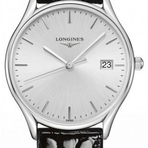 Longines Grande Classique L4.359.4.72.2 Kello Hopea / Nahka