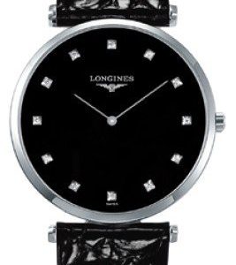 Longines Grande Classique L4.709.4.58.2 Kello Musta / Nahka