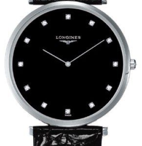 Longines Grande Classique L4.766.4.58.2 Kello Musta / Nahka