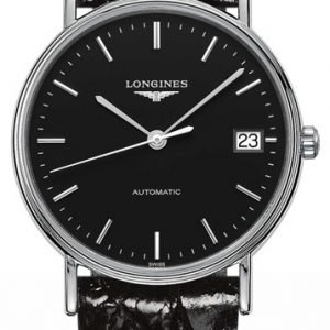 Longines Grande Classique L4.821.4.52.2 Kello Musta / Nahka