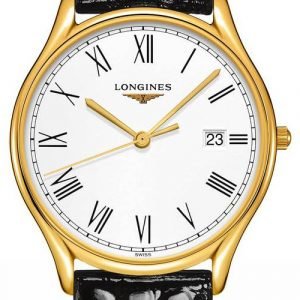 Longines Grande Classique L4.859.2.11.2 Kello Valkoinen / Nahka