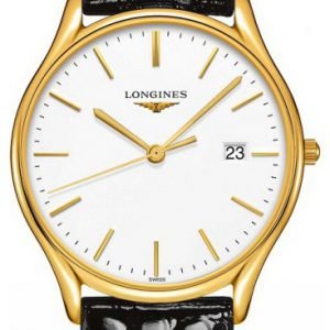 Longines Grande Classique L4.859.2.12.2 Kello Valkoinen / Nahka