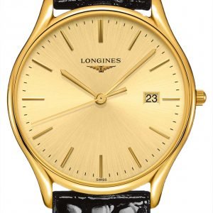 Longines Grande Classique L4.859.2.32.2 Kello Kullattu / Nahka