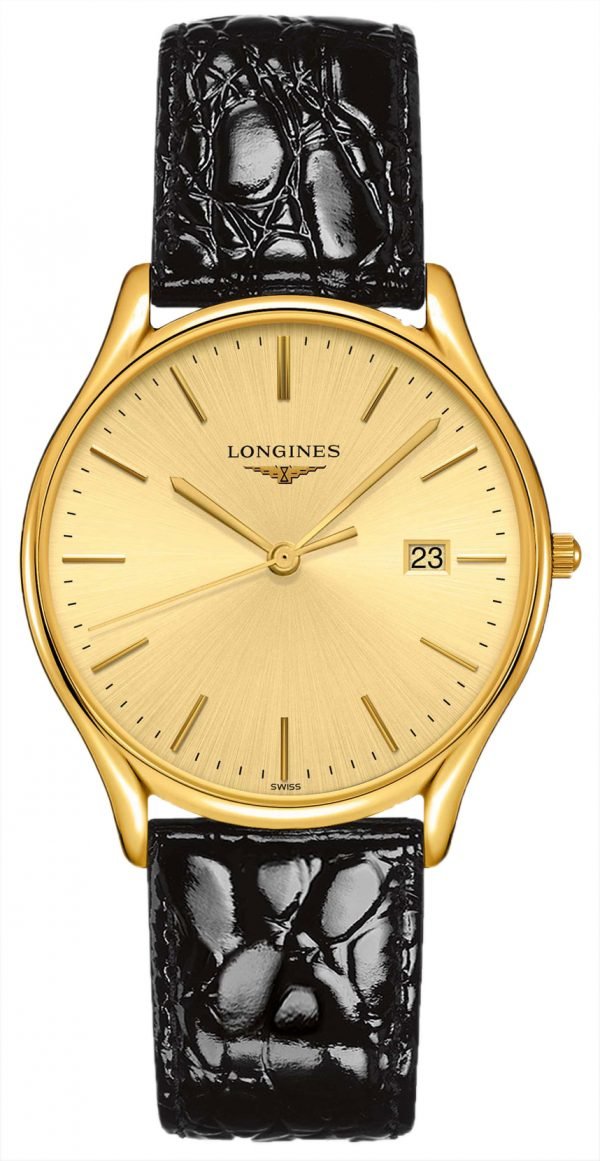 Longines Grande Classique L4.859.2.32.2 Kello Kullattu / Nahka