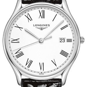 Longines Grande Classique L4.859.4.11.2 Kello Valkoinen / Nahka