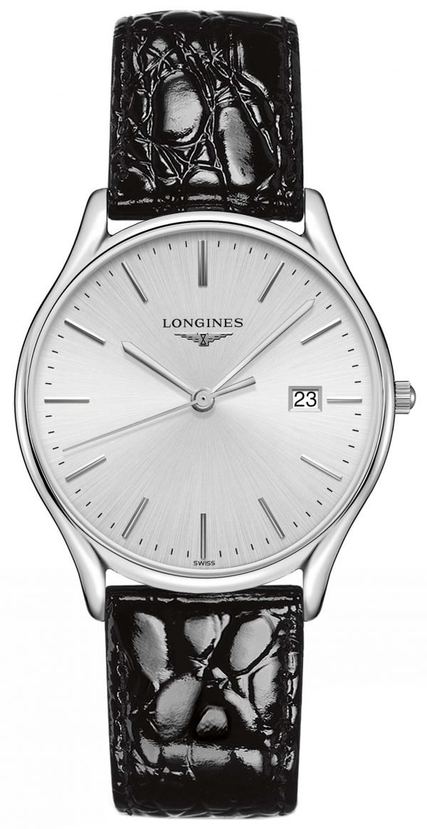 Longines Grande Classique L4.859.4.72.2 Kello Hopea / Nahka