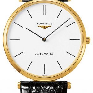 Longines Grande Classique L4.908.2.12.2 Kello Valkoinen / Nahka