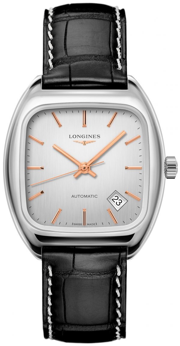 Longines Heritage L2.310.4.72.0 Kello Hopea / Nahka