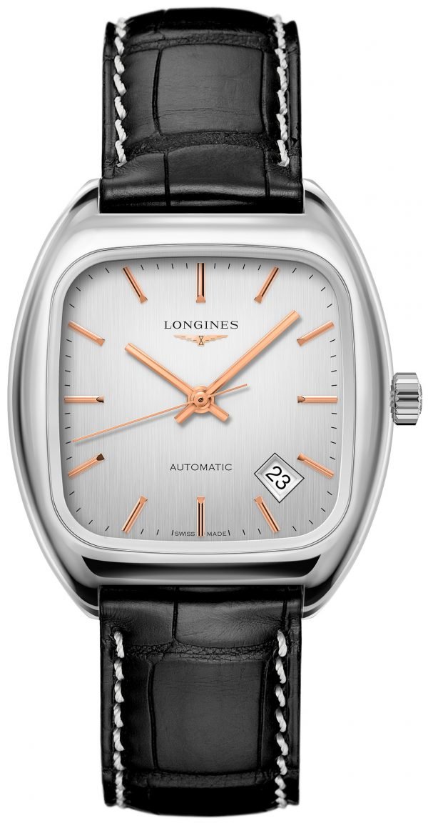 Longines Heritage L2.310.4.72.3 Kello Hopea / Nahka