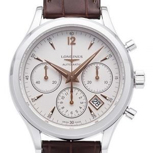 Longines Heritage L2.750.4.76.2 Kello Hopea / Nahka