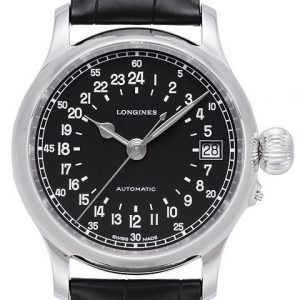 Longines Heritage L2.751.4.53.4 Kello Musta / Nahka