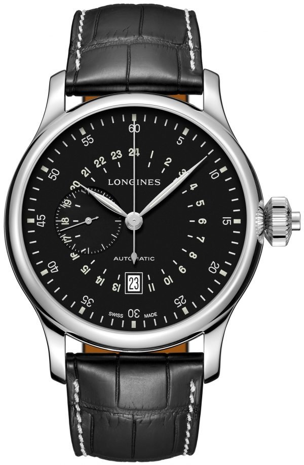 Longines Heritage L2.797.4.53.2 Kello Musta / Nahka