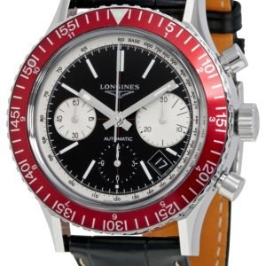 Longines Heritage L2.808.4.52.0 Kello Musta / Nahka