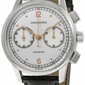 Longines Heritage L2.814.4.76.0 Kello Hopea / Nahka