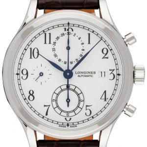 Longines Heritage L2.815.4.23.2 Kello Valkoinen / Nahka