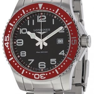 Longines Hydroconquest L3.688.4.59.6 Kello Musta / Teräs