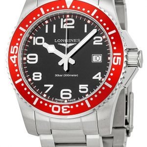 Longines Hydroconquest L3.689.4.59.6 Kello Musta / Teräs