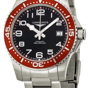 Longines Hydroconquest L3.694.4.59.6 Kello Musta / Teräs