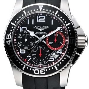 Longines Hydroconquest L3.696.4.53.2 Kello Musta / Kumi